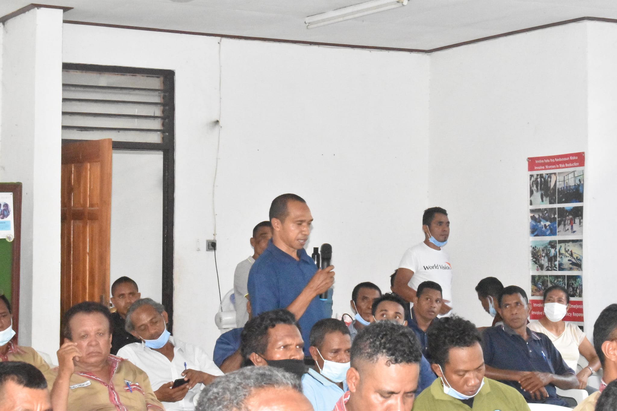 DNMG- liu husi Departemento Meteorologia hetan suporta husi World Vision Timor-Leste, fahe informasaun kona ba sistema alerta sedu iha munisipio BOBONARO iha loron 27 fulan Outobro 2021